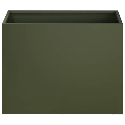 Garden Planter Olive Green 40 x 30 x 30 cm Cold-rolled Steel