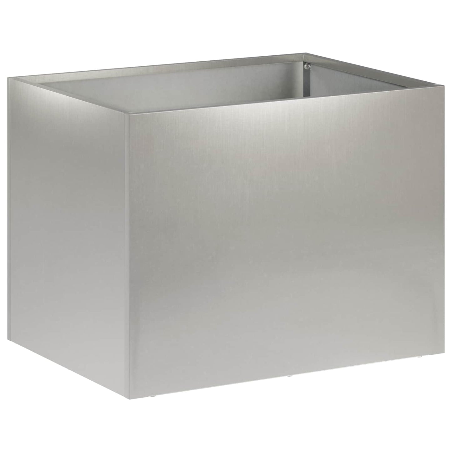 Garden Planter Silver 40 x 30 x 30 cm Stainless Steel