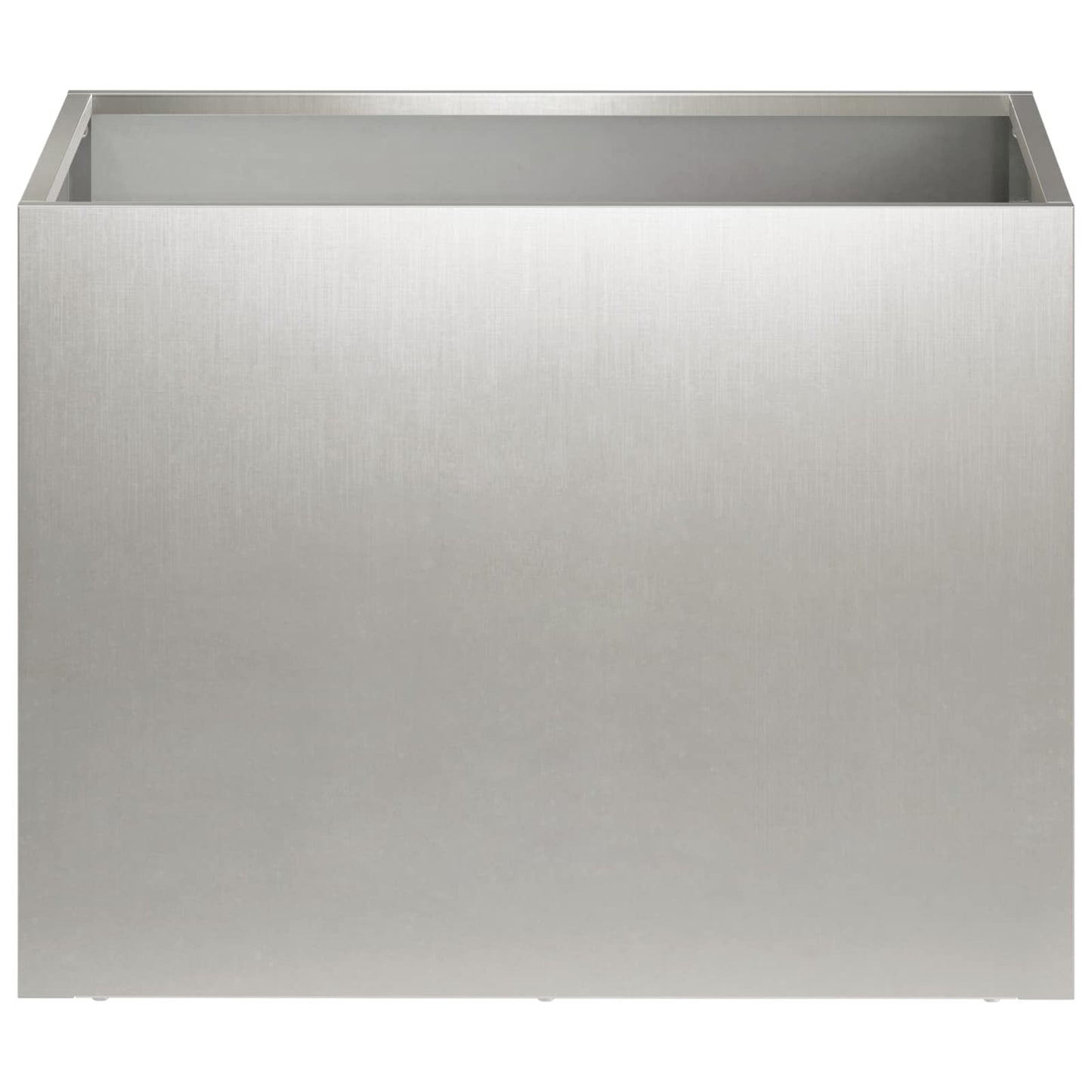 Garden Planter Silver 40 x 30 x 30 cm Stainless Steel