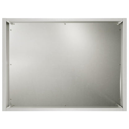 Garden Planter 2 pcs Silver 40 x 30 x 30 cm Stainless Steel