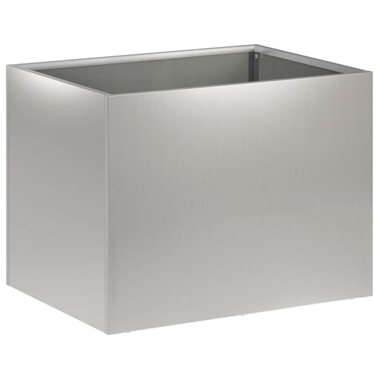 Garden Planter Silver 40 x 30 x 30 cm Galvanised Steel