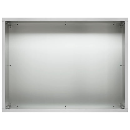 Garden Planter Silver 40 x 30 x 30 cm Galvanised Steel