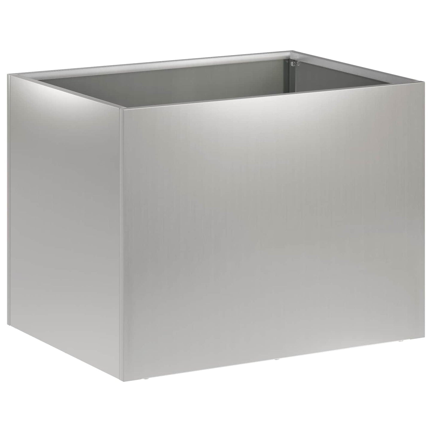 Garden Planter 2 pcs Silver 40 x 30 x 30 cm Galvanised Steel