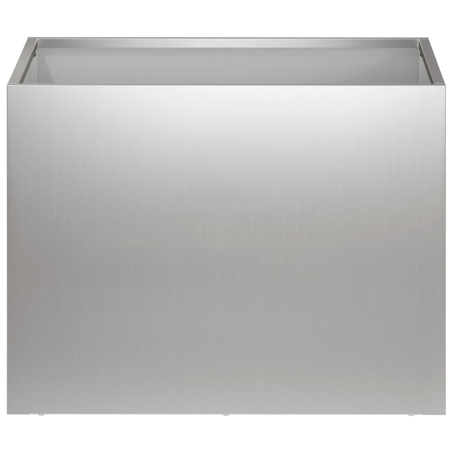 Garden Planter 2 pcs Silver 40 x 30 x 30 cm Galvanised Steel