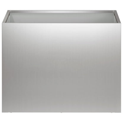Garden Planter 2 pcs Silver 40 x 30 x 30 cm Galvanised Steel