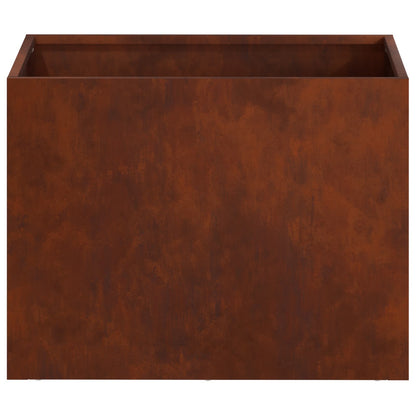 Garden Planter Rusty 40 x 30 x 30 cm Weathering Steel