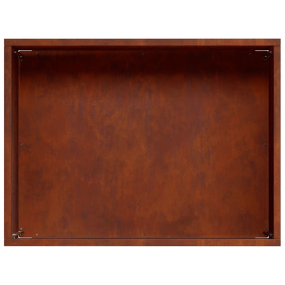Garden Planter 2 pcs Rusty 40 x 30 x 30 cm Weathering Steel