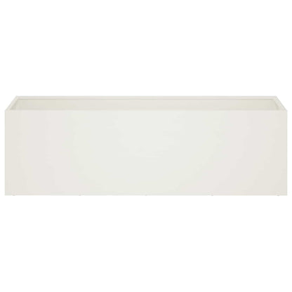 Garden Planter White 80 x 30 x 30 cm Cold-rolled Steel
