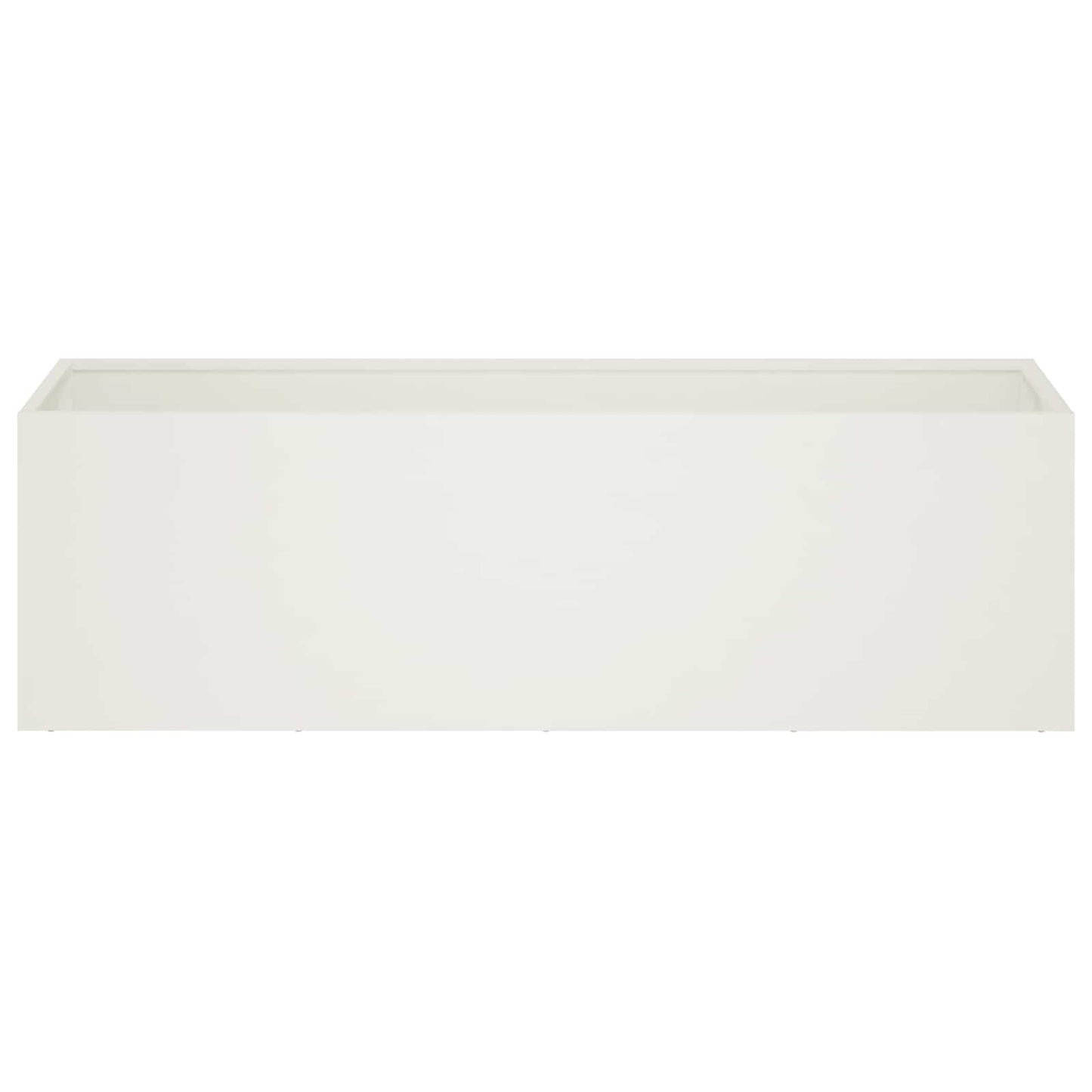 Garden Planter 2 pcs White 80 x 30 x 30 cm Cold-rolled Steel