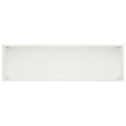 Garden Planter 2 pcs White 80 x 30 x 30 cm Cold-rolled Steel