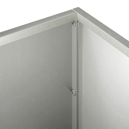 Garden Planter Silver 80 x 30 x 30 cm Stainless Steel
