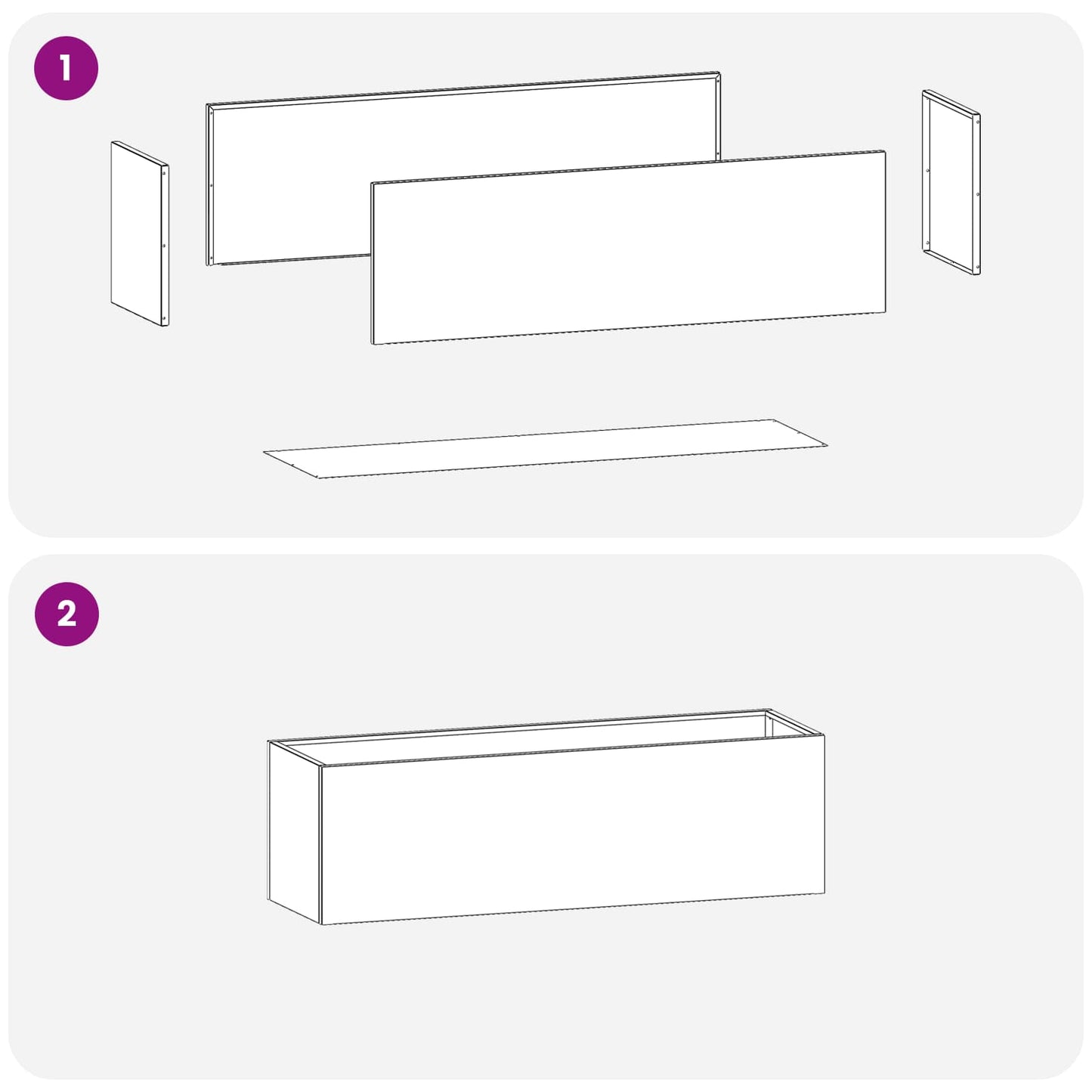 Garden Planter Silver 80 x 30 x 30 cm Stainless Steel