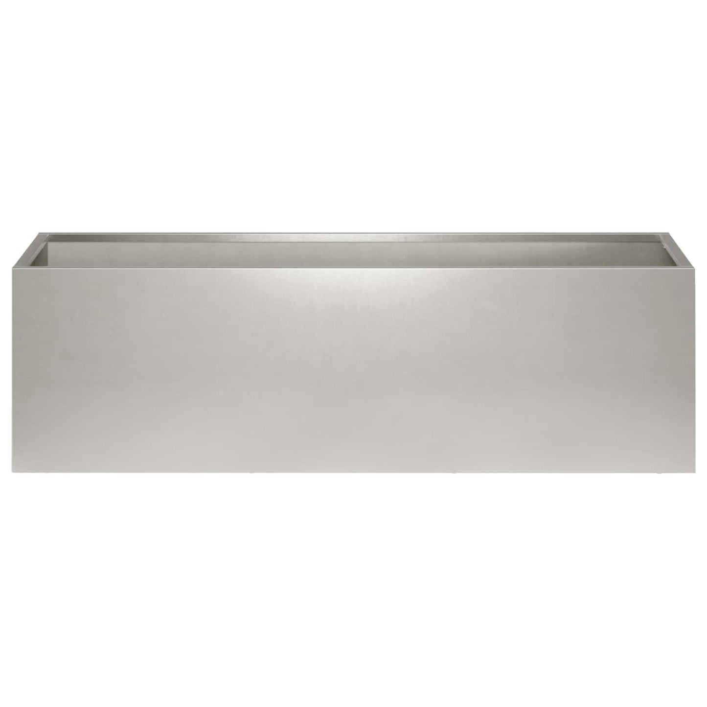 Garden Planter Silver 80 x 30 x 30 cm Stainless Steel