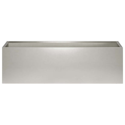 Garden Planter Silver 80 x 30 x 30 cm Stainless Steel