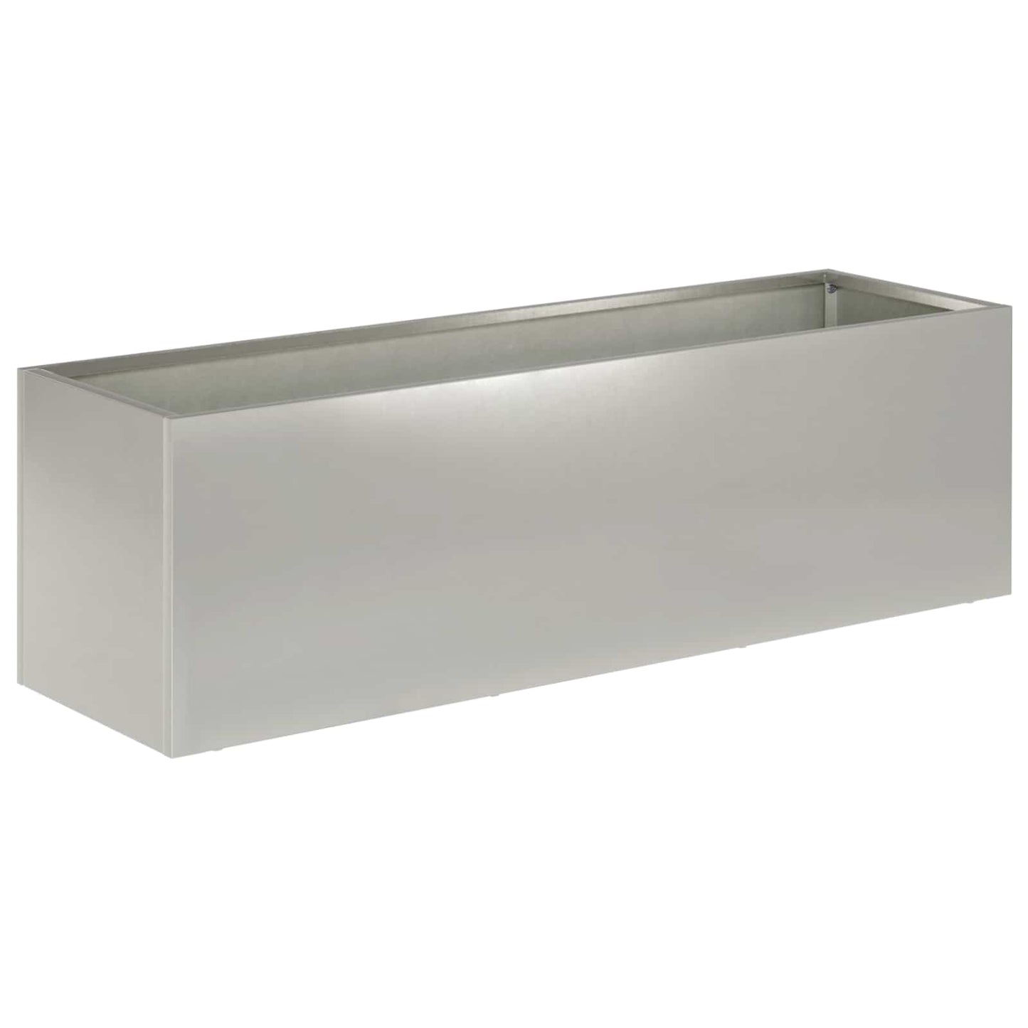 Garden Planter 2 pcs Silver 80 x 30 x 30 cm Stainless Steel