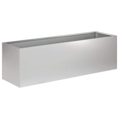 Garden Planter Silver 80 x 30 x 30 cm Galvanised Steel