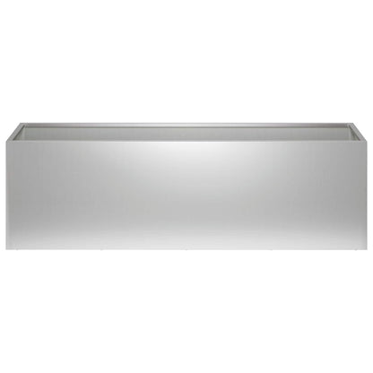 Garden Planter Silver 80 x 30 x 30 cm Galvanised Steel