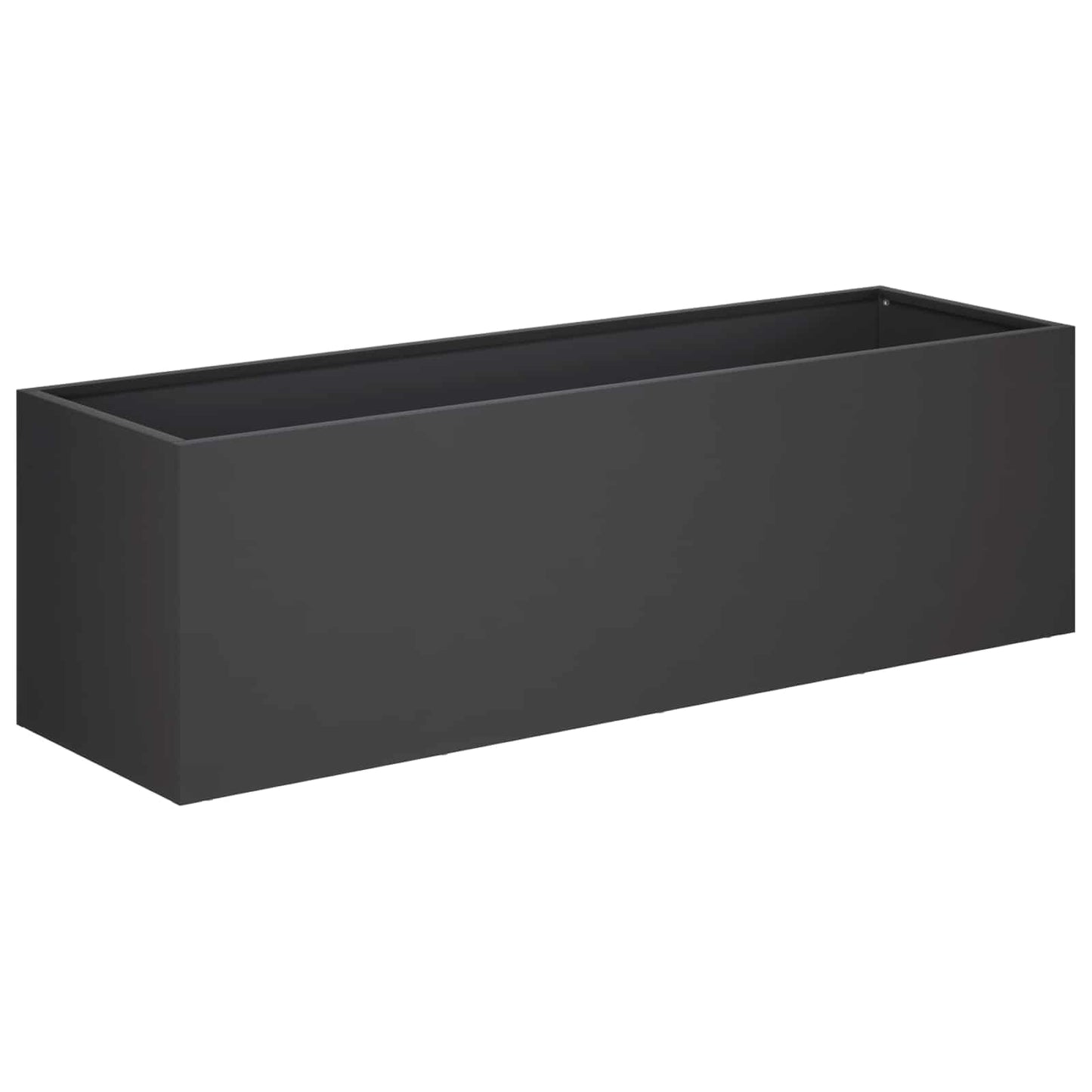 Garden Planter Black 100 x 30 x 30 cm Cold-rolled Steel