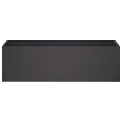 Garden Planter Black 100 x 30 x 30 cm Cold-rolled Steel