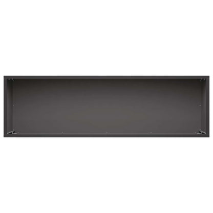 Garden Planter 2 pcs Black 100 x 30 x 30 cm Cold-rolled Steel