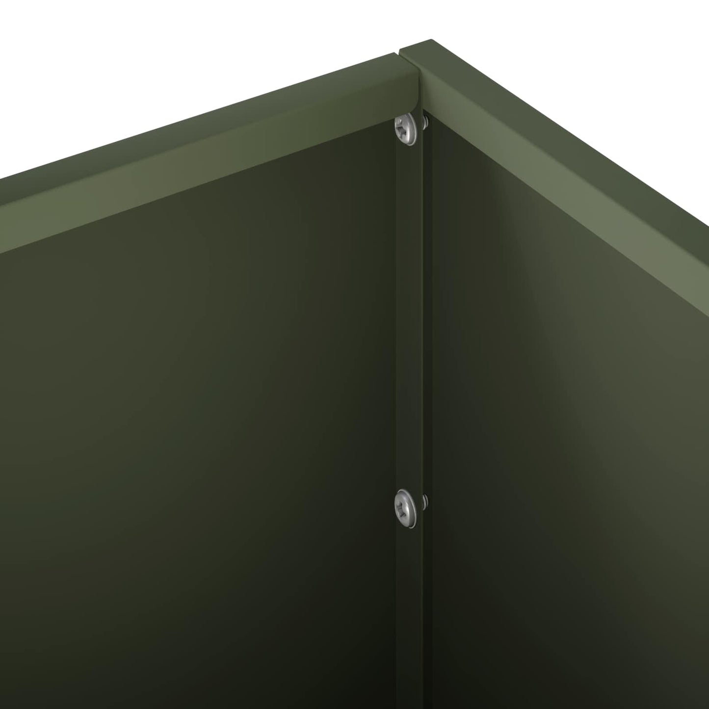 Garden Planter Olive Green 100 x 30 x 30 cm Cold-rolled Steel