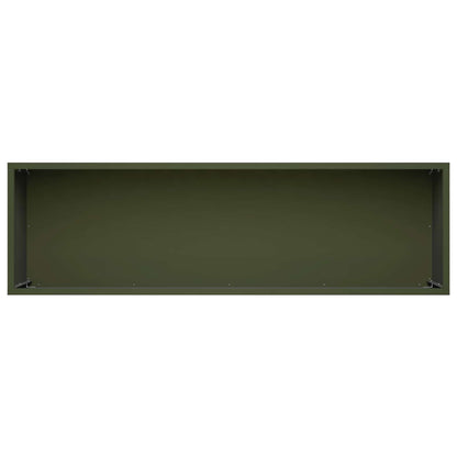 Garden Planter Olive Green 100 x 30 x 30 cm Cold-rolled Steel