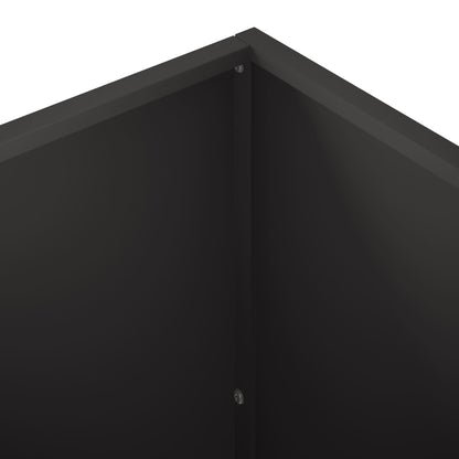 Garden Planter 2 pcs Black 80 x 40 x 40 cm Cold-rolled Steel