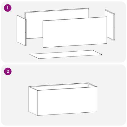 Garden Planter 2 pcs Olive Green 80 x 40 x 40 cm