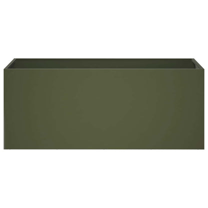 Garden Planter 2 pcs Olive Green 80 x 40 x 40 cm