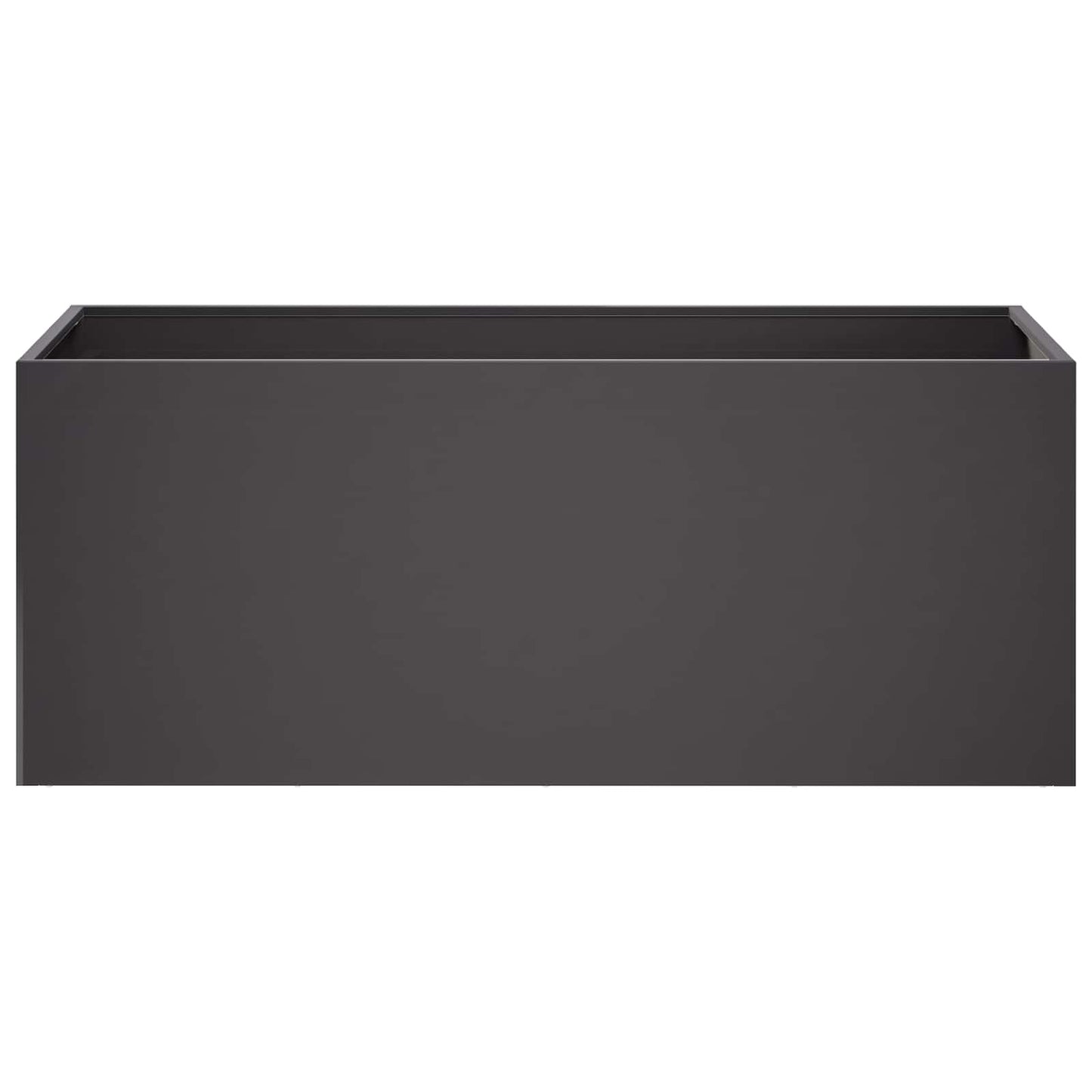 Garden Planter Black 100 x 40 x 40 cm Cold-rolled Steel