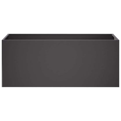 Garden Planter Black 100 x 40 x 40 cm Cold-rolled Steel