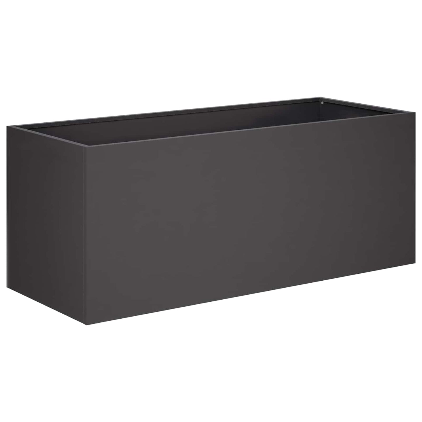Garden Planter 2 pcs Black 100 x 40 x 40 cm Cold-rolled Steel