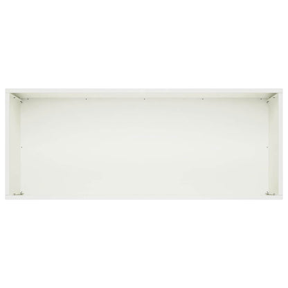 Garden Planter 2 pcs White 100 x 40 x 40 cm Cold-rolled Steel