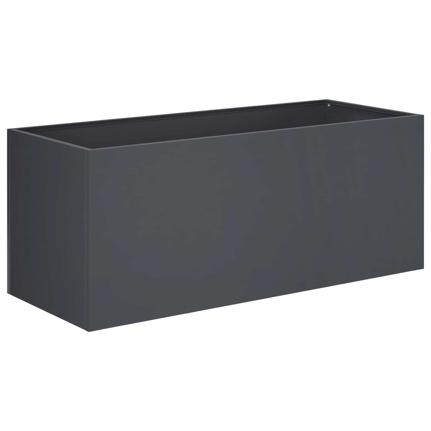 Garden Planter 2 pcs Anthracite 100 x 40 x 40 cm