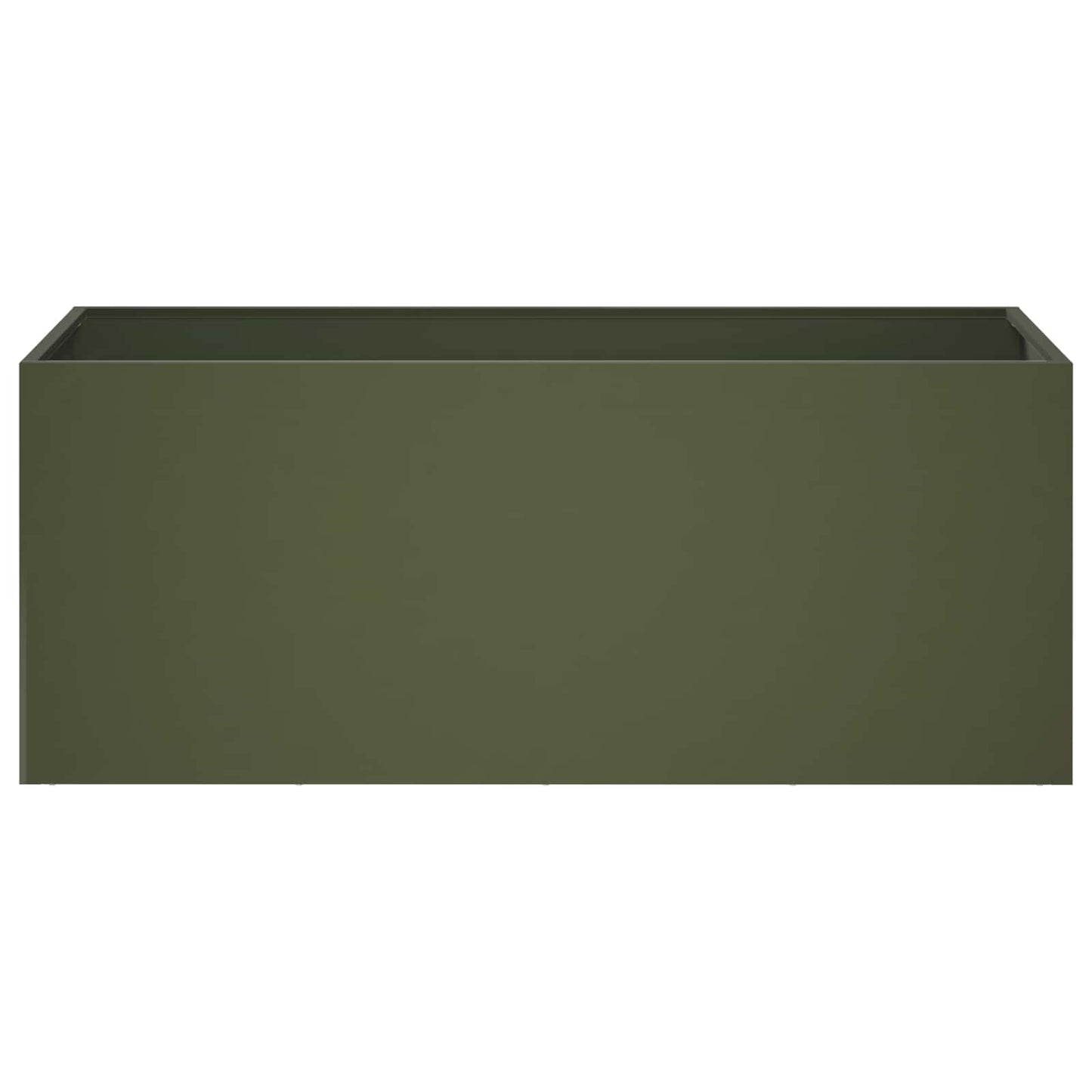Garden Planter Olive Green 100 x 40 x 40 cm Cold-rolled Steel