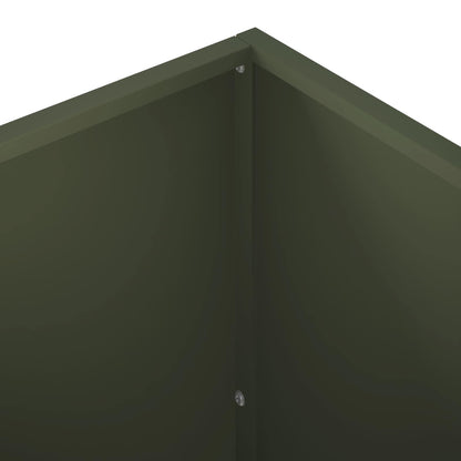 Garden Planter 2 pcs Olive Green 100 x 40 x 40 cm