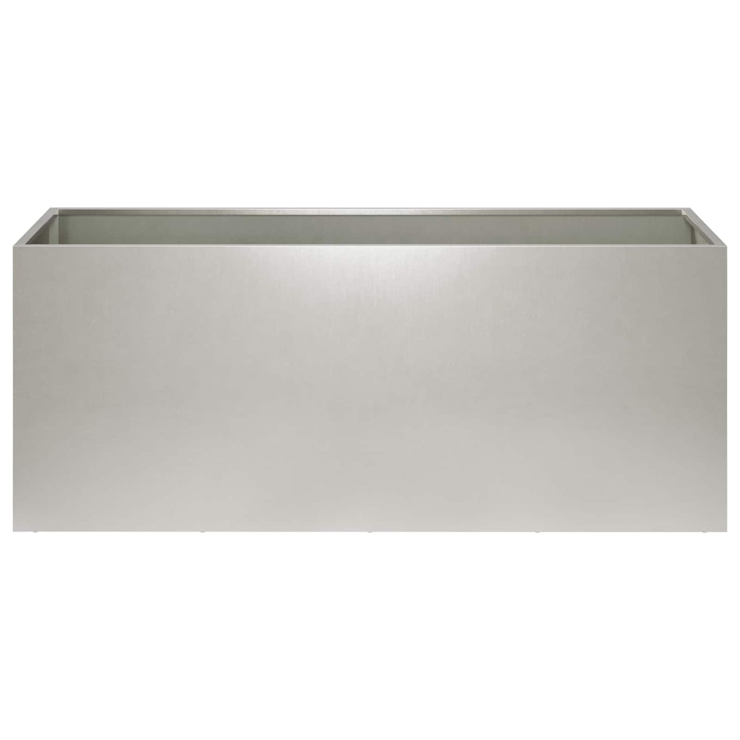 Garden Planter Silver 100 x 40 x 40 cm Stainless Steel