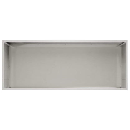 Garden Planter Silver 100 x 40 x 40 cm Stainless Steel