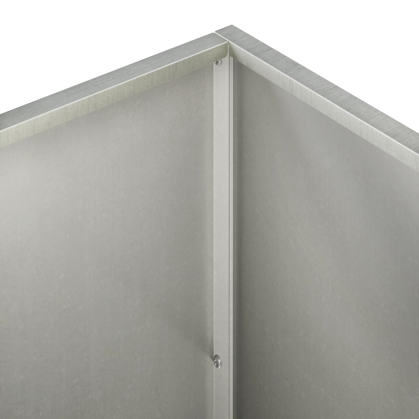 Garden Planter 2 pcs Silver 100 x 40 x 40 cm Stainless Steel