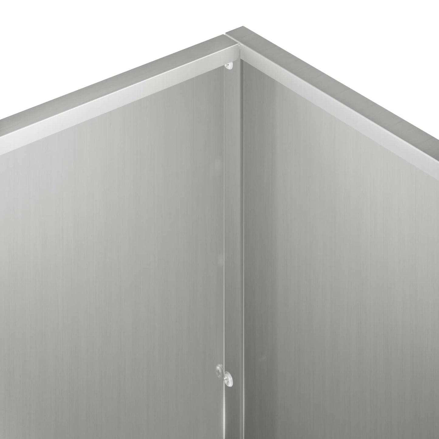 Garden Planter Silver 100 x 40 x 40 cm Galvanised Steel