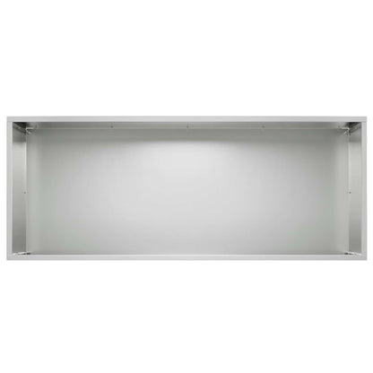 Garden Planter Silver 100 x 40 x 40 cm Galvanised Steel