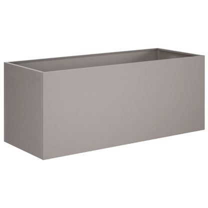 Garden Planter 2 pcs Rusty 100 x 40 x 40 cm Weathering Steel