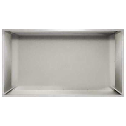 Garden Planter Silver 80 x 50 x 50 cm Stainless Steel