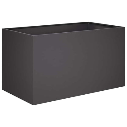Garden Planter Black 100 x 50 x 50 cm Cold-rolled Steel