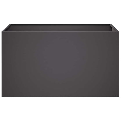Garden Planter Black 100 x 50 x 50 cm Cold-rolled Steel