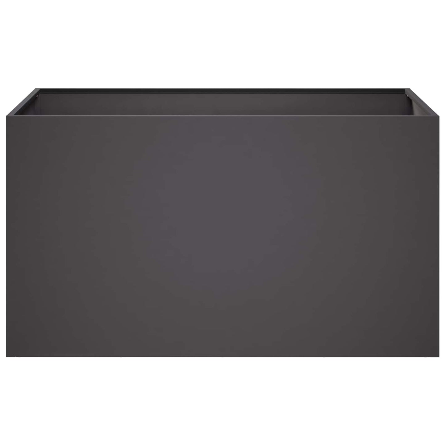 Garden Planter 2 pcs Black 100 x 50 x 50 cm Cold-rolled Steel