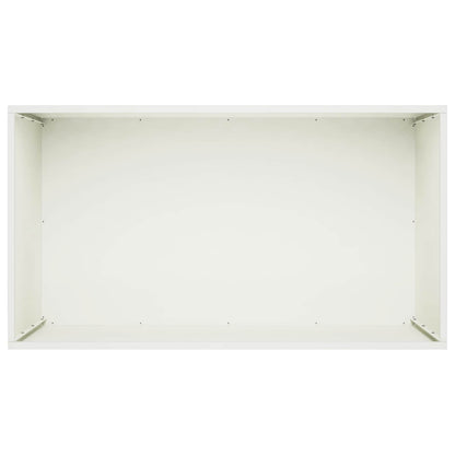 Garden Planter 2 pcs White 100 x 50 x 50 cm Cold-rolled Steel