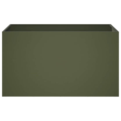Garden Planter Olive Green 100 x 50 x 50 cm Cold-rolled Steel