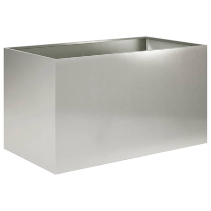 Garden Planter Silver 100 x 50 x 50 cm Stainless Steel