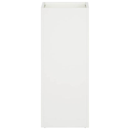 Garden Planter White 20 x 20 x 40 cm Cold-rolled Steel
